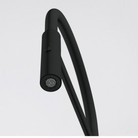 Змішувач для кухні Franke Maris Slim SemiPro витяжний вилив чорний матовий 115.0728.396