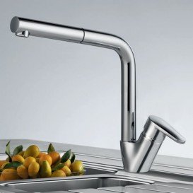 Смеситель для кухни Franke Spark Pull Out однорычажный с выносным изливом латунь хром 115.0523.631