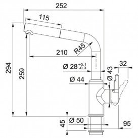 Змішувач для кухні Franke Urban з лійкою що висувається білий 115.0595.088