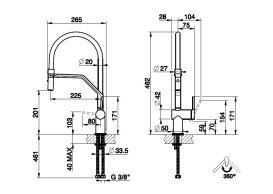 Змішувач для кухні Gessi Inedito з витяжною лійкою золото 60429#246
