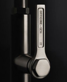 Змішувач для кухні Gessi Officine з витяжною лійкою нержавіюча сталь 60053#149