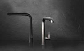 Змішувач для кухні Gessi Proton одноважільний матовий чорний 17175#299