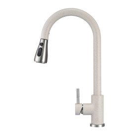 Смеситель для кухни Granado Campo Lux с выдвижным изливом gris gz0508L