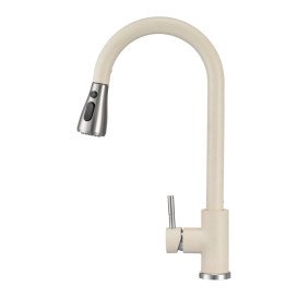 Смеситель для кухни Granado Campo Lux с выдвижным изливом ivory gz0504L