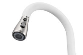 Смеситель для кухни Granado Campo Lux с выдвижным изливом white gz0505L
