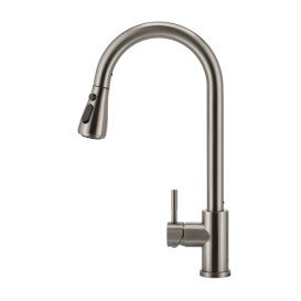 Змішувач для кухні Granado Campo Lux з висувним зливом PVD black gz0501LPVD