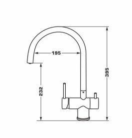 Змішувач для кухні Granado Caspe під фільтр одноважільний terra gz0803