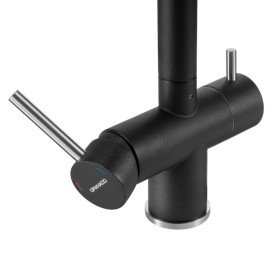 Змішувач для кухні Granado Ferrol під фільтр із висувним виливом black shine gz0701