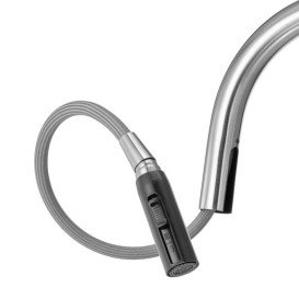 Смеситель для кухни Granado Mostoles с выдвижным изливом inox gz0607