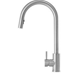 Смеситель для кухни Granado Mostoles с выдвижным изливом inox gz0607