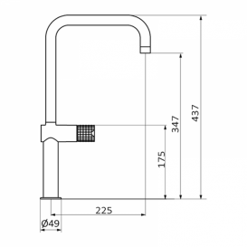 Смеситель для кухни GRB Cocinas Aura однорычажный медь 75820756