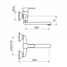Смеситель для кухни GRB Cocinas Prime однорычажный хром 15961150