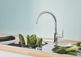 Змішувач для кухні Grohe BauCurve одноважільний хром 31536001