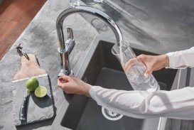 Змішувач для кухні Grohe Blue Pure Eurosmart з фільтром для води змішувач хром 30383000