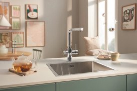 Смеситель для кухни Grohe Blue Pure Minta под фильтр с выдвижной лейкой хром 30590000