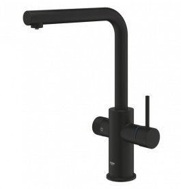 Смеситель для кухни Grohe Blue Pure Minta под фильтр с выдвижной лейкой фантомный черный 30590KF0