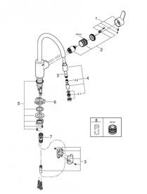 Змішувач для кухні Grohe Eurostyle Cosmopolitan змішувач латунь хром 31126004