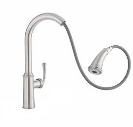 Смеситель для кухни Grohe Gloucester однорычажный с выдвижной лейкой суперсталь 30422DC0