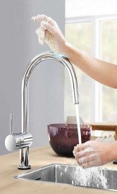Смеситель для кухни Grohe Minta Touch однорычажный сенсорный хром 31358002