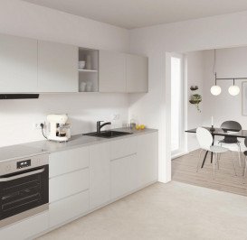 Змішувач для кухні Grohe QuickFix Start одноважільний з висувною лійкою чорний матовий 303072431