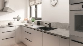 Смеситель для кухни Grohe QuickFix Start однорычажный черный матовый 324412432