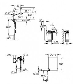 Вентиль для кухни Grohe Red Mono с фильтром и бойлером хром 30339001