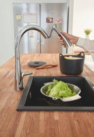 Змішувач для кухні Grohe Zedra змішувач з висувною лійкою хром 32294002
