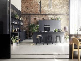 Смеситель для кухни Hansgrohe Aqittura M91 FilterSystem 210 с выдвижным носиком однорычажный черный матовый 76803670