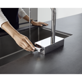 Змішувач для кухні Hansgrohe Aquno Select M81 з висувною лійкою хром 73830000