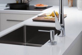 Смеситель для кухни Hansgrohe Metris M71 320 2jet с вытяжным изливом однорычажный сталь 73801800