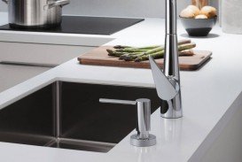 Смеситель для кухни Hansgrohe Talis Select M51 300 1jet sBox с вытяжным изливом однорычажный сталь 73853800