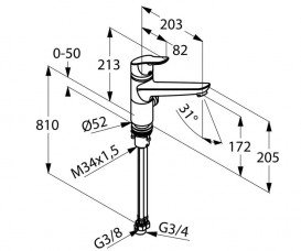 Змішувач для кухні Kludi Objekta змішувач з байонетним кріпленням 325790575