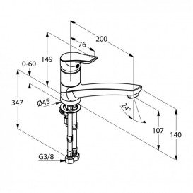 Змішувач для кухні Kludi Tercio для безнапірних водонагрівачів змішувач хром 389490575