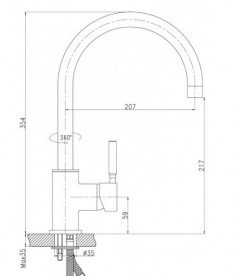 Змішувач для кухні Koller Pool Design Plus змішувач латунь хром DS0100
