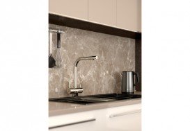 Змішувач для кухні Koller Pool Design Plus Двохважеля з підключенням до фільтру латунь хром DS0200