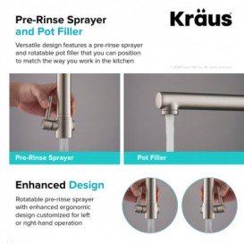 Змішувач для кухні Kraus Artec Pro змішувач нержавіюча сталь KPF-1603SFS