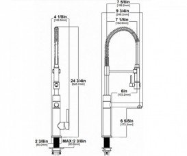 Змішувач для кухні Kraus Artec Pro змішувач нержавіюча сталь KPF-1603SFS