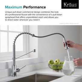 Змішувач для кухні Kraus Bolden пружинний змішувач хром KPF-1610CH