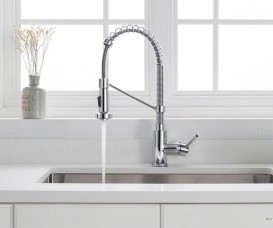 Змішувач для кухні Kraus Bolden пружинний змішувач хром KPF-1610CH
