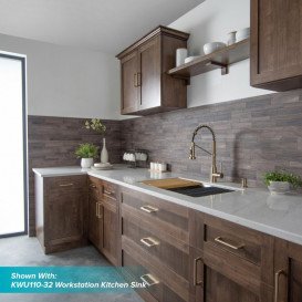 Змішувач для кухні Kraus Bolden з висувною лійкою антична бронза KPF-1610SFACB