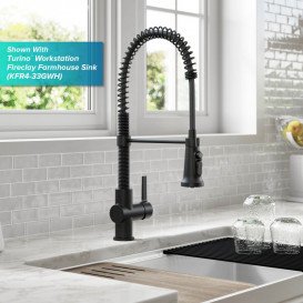 Змішувач для кухні Kraus Britt під фільтр латунь чорний KFF-1691MB