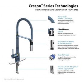 Змішувач для кухні Kraus Crespo змішувач хром KPF-2730CH