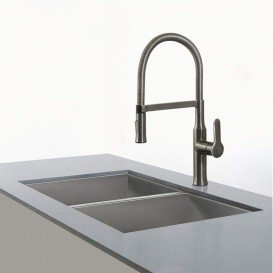 Смеситель для кухни Kraus Nola однорычажный нержавеющая сталь KPF-1640SS