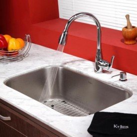 Смеситель для кухни Kraus однорычажный хром KPF-2230CH