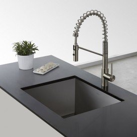 Змішувач для кухні Kraus Oletto змішувач два режими подачі води нержавіюча сталь KPF-2630SS