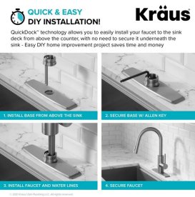 Змішувач для кухні Kraus Oletto з висувною лійкою антична бронза KPF-2620SFACB