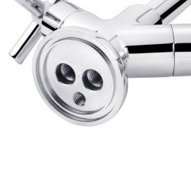 Змішувач для кухні Kroner KRM Aller-C030 двовентильний хром CV012064