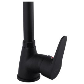 Змішувач для кухні Kroner KRM Elbe-SCH030 одноважільний чорний CV023771