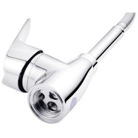 Змішувач для кухні Kroner KRM Odra-C039-1 з гнучким виливом хром CV021200