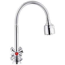 Змішувач для кухні Kroner KRM Rhein-C030-1 з гнучким виливом хром CV023573